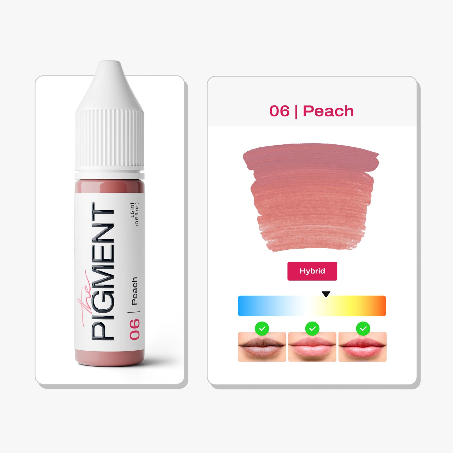 THE PIGMENT ტუჩის პიგმენტი Peach 15 მლ.